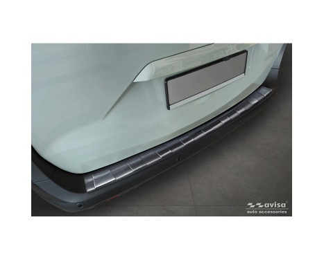 Black Stainless Steel Rear Bumper Protector Fits Ford Tourneo Courier II / Transit Courier II 2023-, Image 3