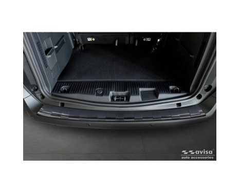 Black Stainless Steel Rear Bumper Protector Fits Ford Tourneo Courier II / Transit Courier II 2023-, Image 4