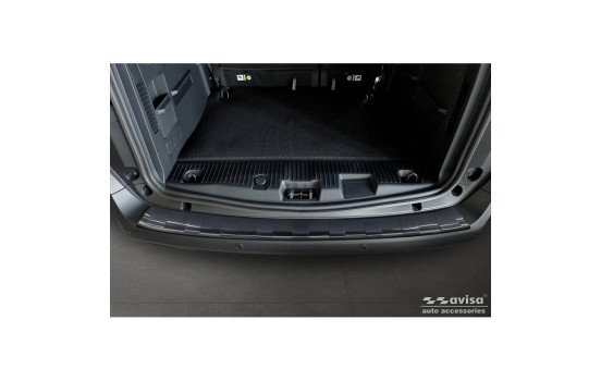 Black Stainless Steel Rear Bumper Protector Fits Ford Tourneo Courier II / Transit Courier II 2023-, Image 4