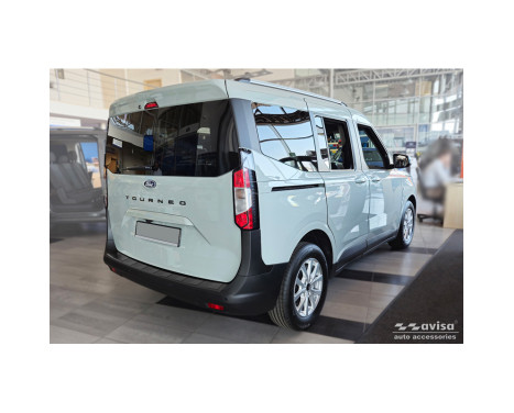 Black Stainless Steel Rear Bumper Protector Fits Ford Tourneo Courier II / Transit Courier II 2023-, Image 5