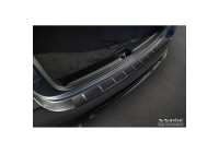 Black Stainless Steel Rear Bumper Protector Fits Mercedes GLE II (W167) Facelift 2023- 'Ribs'