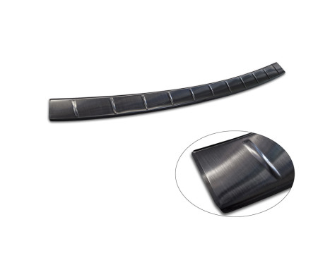 Black Stainless Steel Rear Bumper Protector Fits Mercedes GLE II (W167) Facelift 2023- 'Ribs', Image 5