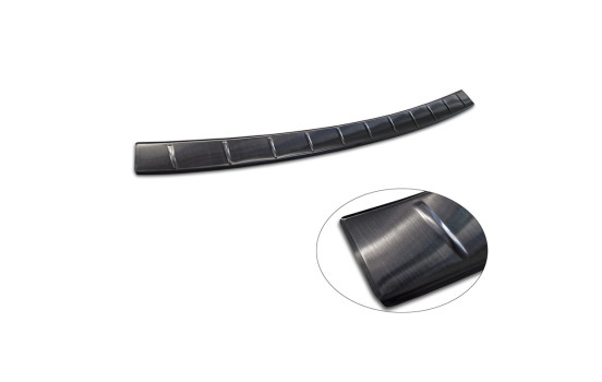 Black Stainless Steel Rear Bumper Protector Fits Mercedes GLE II (W167) Facelift 2023- 'Ribs', Image 5