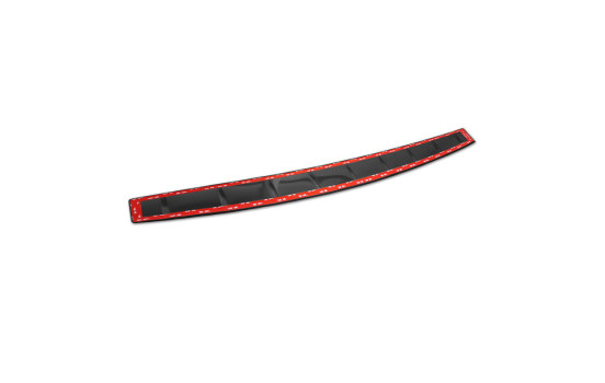 Black Stainless Steel Rear Bumper Protector Fits Skoda Kamiq Facelift 2023- 'Ribs', Image 6
