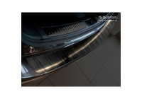 Black stainless steel rear bumper protector Mazda 6 III (GJ) Sedan 2012- 'Ribs' 'Long'