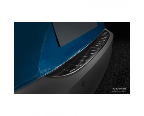 Black stainless steel rear bumper protector Mazda CX-3 2015- 'Ribs'