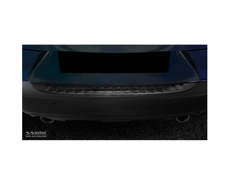Black stainless steel rear bumper protector Mazda CX-3 2015- 'Ribs', Image 3