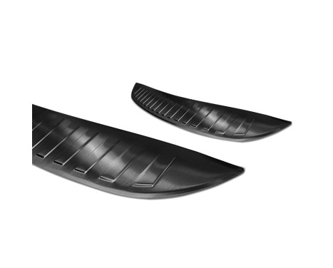 Black stainless steel rear bumper protector Mazda CX-3 2015- 'Ribs', Image 4