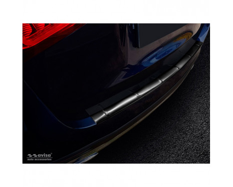 Black stainless steel rear bumper protector Mercedes GLE II W167 2019- 'Ribs'