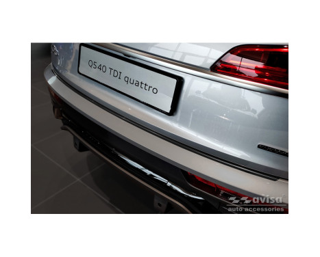 Black stainless steel rear bumper protector suitable for Audi Q5 Sportback 2020- incl. S-Line, Image 4