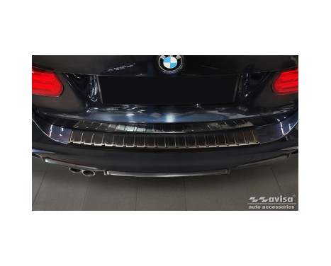 Black Stainless Steel Rear Bumper Protector suitable for BMW 3-Series (F31) Touring 2012-2015 & FL 2015-2019 'Ri, Image 4