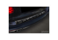 Black Stainless Steel Rear Bumper Protector suitable for BMW 3-Series (F31) Touring (incl. M-Package) 2012-2015 &