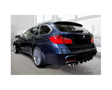 Black Stainless Steel Rear Bumper Protector suitable for BMW 3-Series (F31) Touring (incl. M-Package) 2012-2015 &, Image 5