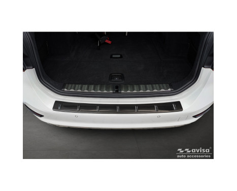 Black stainless steel rear bumper protector suitable for BMW 3 Series (G21) Touring 2019-2022 'STRONG EDITION', Image 3