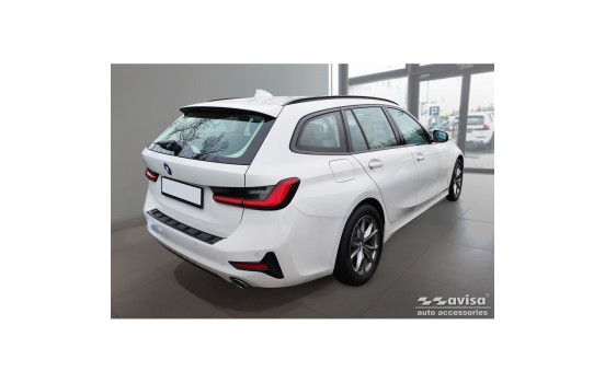 Black stainless steel rear bumper protector suitable for BMW 3 Series (G21) Touring 2019-2022 'STRONG EDITION', Image 5
