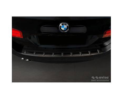 Black Stainless Steel Rear Bumper Protector suitable for BMW 5-Series (F11) Touring 2011-2013 & Facelift 2013-201, Image 2