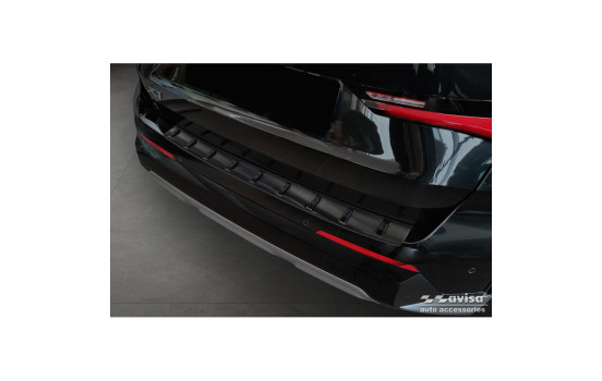 Black stainless steel rear bumper protector suitable for BMW X1 U11 / X1 U11 xLine 2022- 'STRONG EDITION'