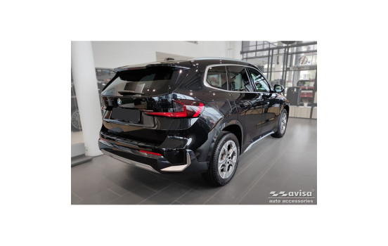 Black stainless steel rear bumper protector suitable for BMW X1 U11 / X1 U11 xLine 2022- 'STRONG EDITION', Image 6
