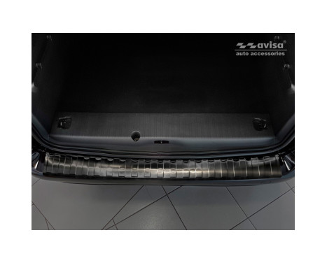 Black stainless steel Rear bumper protector suitable for CitroÃƒÂ «n Berlingo (Multispace) & Peugeot Partner, Image 3