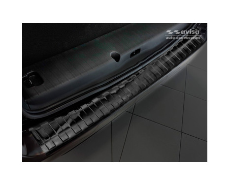 Black stainless steel Rear bumper protector suitable for CitroÃƒÂ «n Berlingo (Multispace) & Peugeot Partner, Image 4