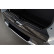 Black Stainless Steel Rear Bumper Protector suitable for Dacia Spring 2020- 'Ribs'