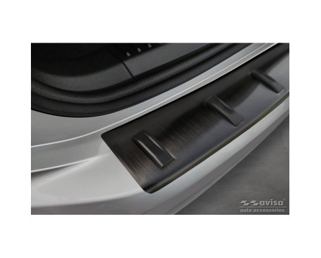 Black Stainless Steel Rear Bumper Protector suitable for Ford Focus IV Wagon incl. ST-Line 2018- 'STRONG EDITION, Image 4