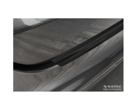 Black Stainless Steel Rear Bumper Protector suitable for Ford Mondeo V Hatchback/Sedan 2014-2019 & FL 2019- 'Rib, Image 5
