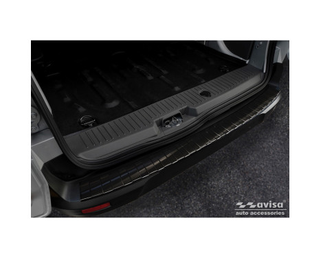 Black Stainless Steel Rear Bumper Protector suitable for Ford Tourneo Connect/Transit Connect 2014-2017 & FL 201, Image 2