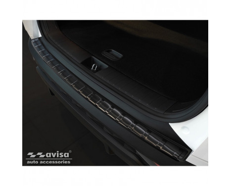 Black stainless steel Rear bumper protector suitable for Hyundai Hyundai Tucson 2020-'Ribs'