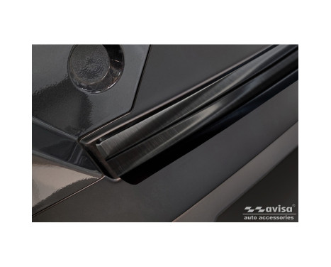 Black stainless steel rear bumper protector suitable for Hyundai Kona II (SX2) 2023-, Image 3