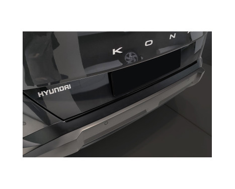 Black stainless steel rear bumper protector suitable for Hyundai Kona II (SX2) 2023-, Image 4