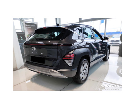 Black stainless steel rear bumper protector suitable for Hyundai Kona II (SX2) 2023-, Image 5