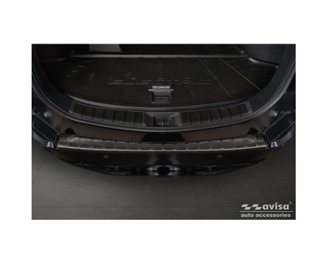 Black Stainless Steel Rear Bumper Protector suitable for Lexus RZ 2023 - 'Ribs', Image 2