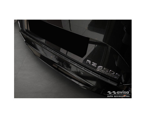 Black Stainless Steel Rear Bumper Protector suitable for Lexus RZ 2023 - 'Ribs', Image 4