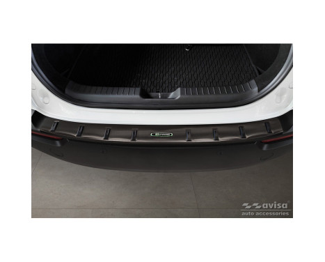 Black Stainless Steel Rear Bumper Protector suitable for Mazda MX-30 2020- 'STRONG EDITION', Image 3
