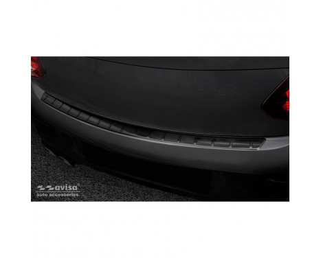 Black Stainless Steel Rear Bumper Protector suitable for Mercedes C-Class C205 Coupe AMG Facelift 2019- 'Ribs'