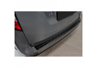 Black stainless steel rear bumper protector suitable for Mercedes Citan (W420) Box/Tourer 2021- 'Ribs'