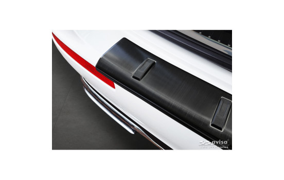 Black stainless steel rear bumper protector suitable for Mercedes E-Class Estate S213 2016-2023 (incl. E53 AMG), Image 3