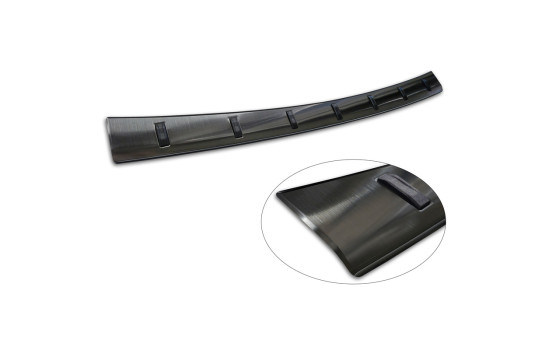 Black stainless steel rear bumper protector suitable for Mercedes E-Class Estate S213 2016-2023 (incl. E53 AMG), Image 6