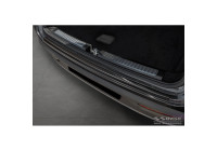 Black stainless steel rear bumper protector suitable for Mercedes EQC (N293) 2019- 'Ribs'