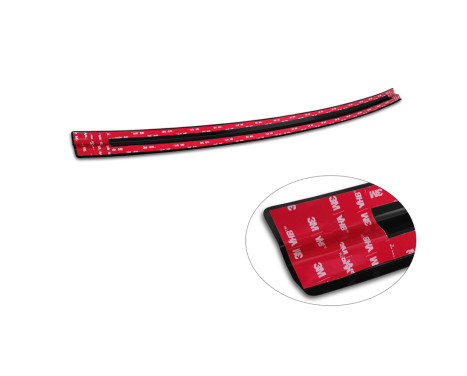 Black stainless steel rear bumper protector suitable for Mercedes EQC (N293) 2019- 'Ribs', Image 7