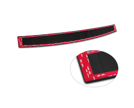 Black Stainless Steel Rear Bumper Protector suitable for Mercedes EQE SUV (X294) 2022 - 'Ribs', Image 7