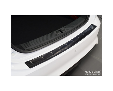 Black stainless steel rear bumper protector suitable for MG 5 SW (EV) 2022 - 'British Flag', Image 4