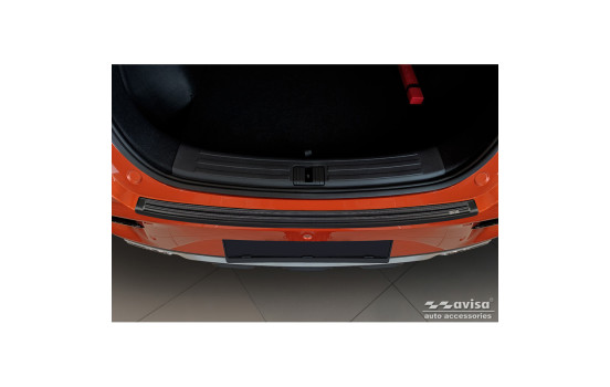 Black stainless steel rear bumper protector suitable for MG ZS FL 2019 - 'British Flag', Image 2