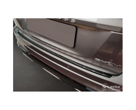 Black Stainless Steel Rear Bumper Protector suitable for Mitsubishi Eclipse Cross PHEV Facelift 2021-