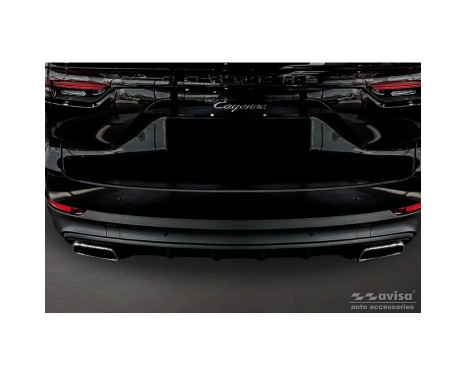 Black Stainless Steel Rear Bumper Protector suitable for Porsche Cayenne III 2017-, Image 5