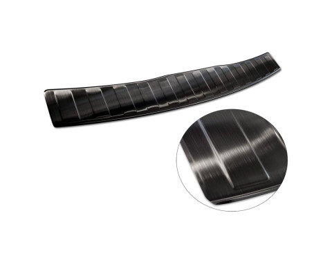 Black Stainless Steel Rear Bumper Protector suitable for Renault Grand Scenic 2009-2013 & FL 2013-2016 'Ribs', Image 5