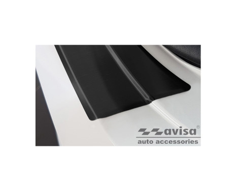 Black Stainless Steel Rear Bumper Protector suitable for Seat Leon IV HB 5-door 2020-, Image 4
