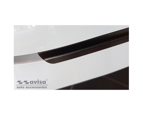 Black Stainless Steel Rear Bumper Protector suitable for Seat Leon IV HB 5-door 2020-, Image 5