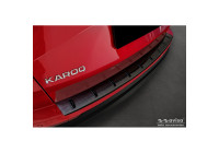Black stainless steel rear bumper protector suitable for Skoda Karoq (NU7) Facelift incl. Sportline 2022-